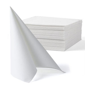 Dinner Napkin White - Airlaid 40x40cm 4x Fold - 50x Per Pack